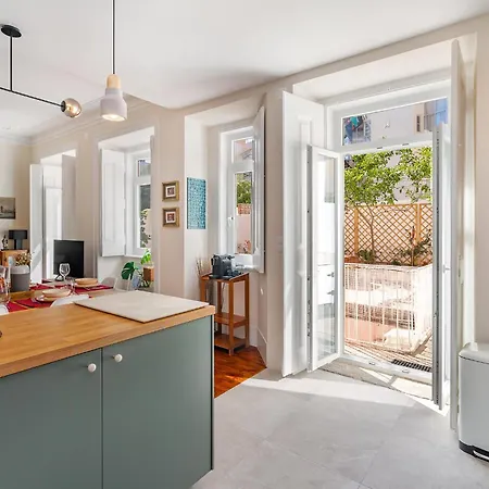 شقة Design Flat, Luxury, 7 People, Pool Garden Lisboa