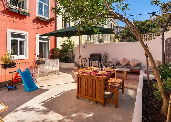Design Flat, Luxury, 7 People, Pool Garden Лиссабон