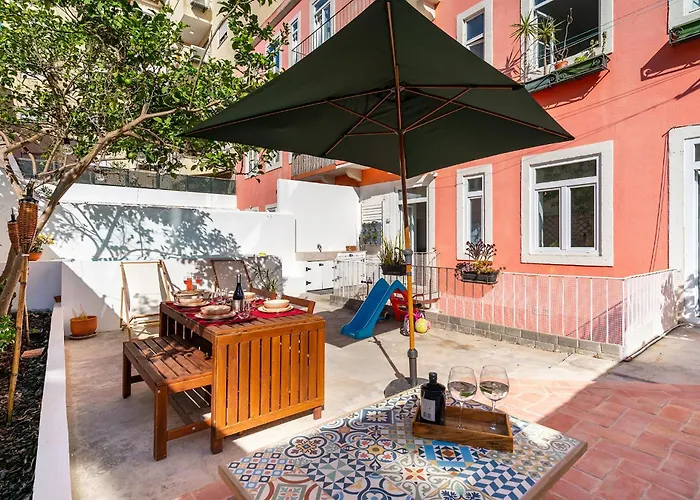 Design Flat, Luxury, 7 People, Pool Garden Апартаменты Лиссабон